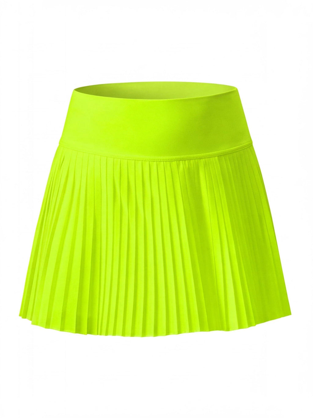 Pleated High-Waisted Skort with Built-In Shorts