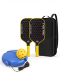 Pickleball Paddle & Tethered Solo Trainer Set