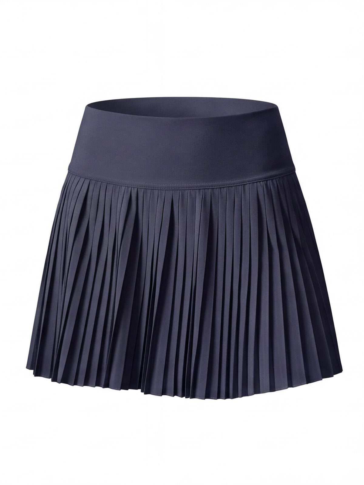 Pleated High-Waisted Skort with Built-In Shorts