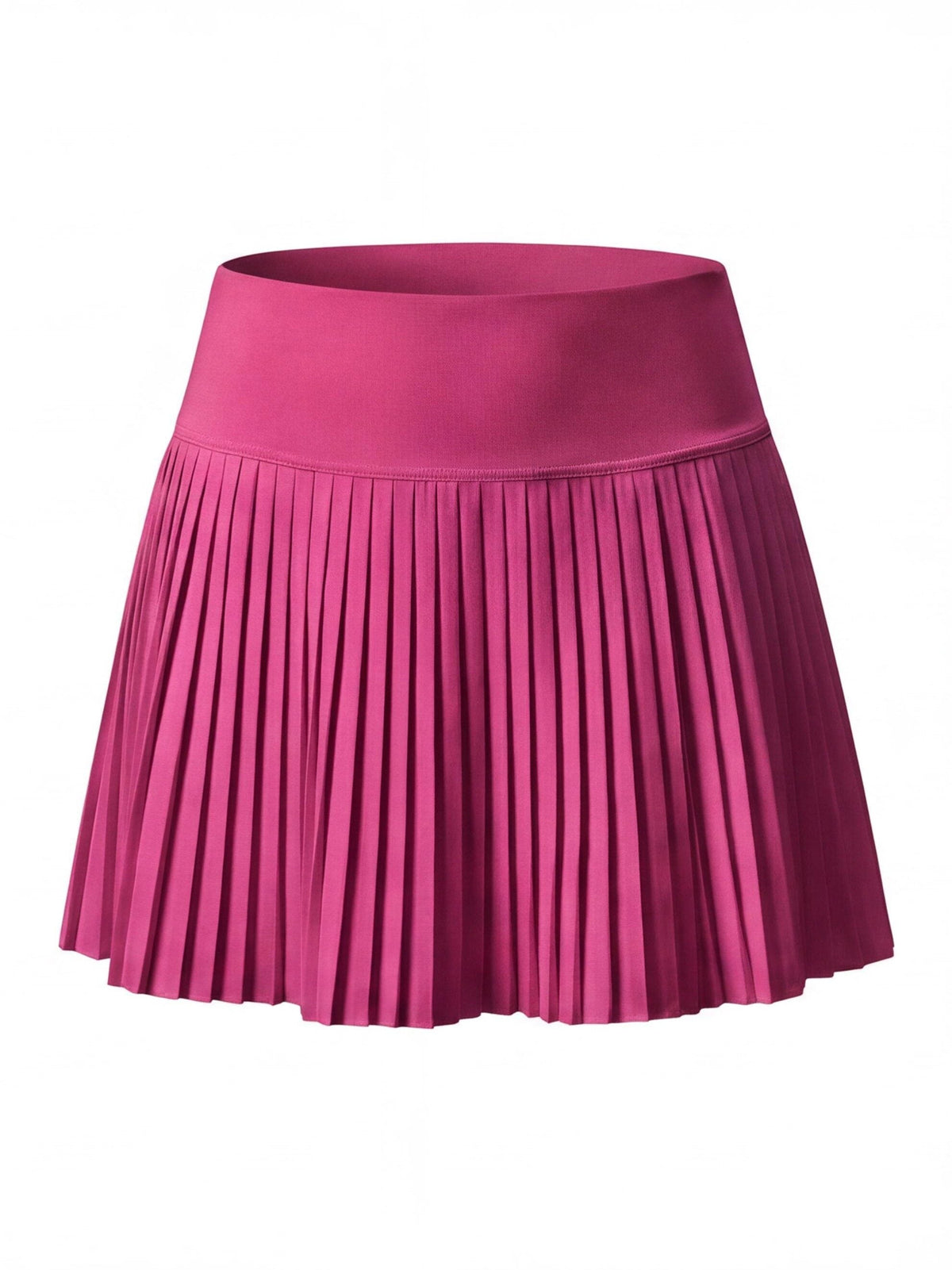 Pleated High-Waisted Skort with Built-In Shorts