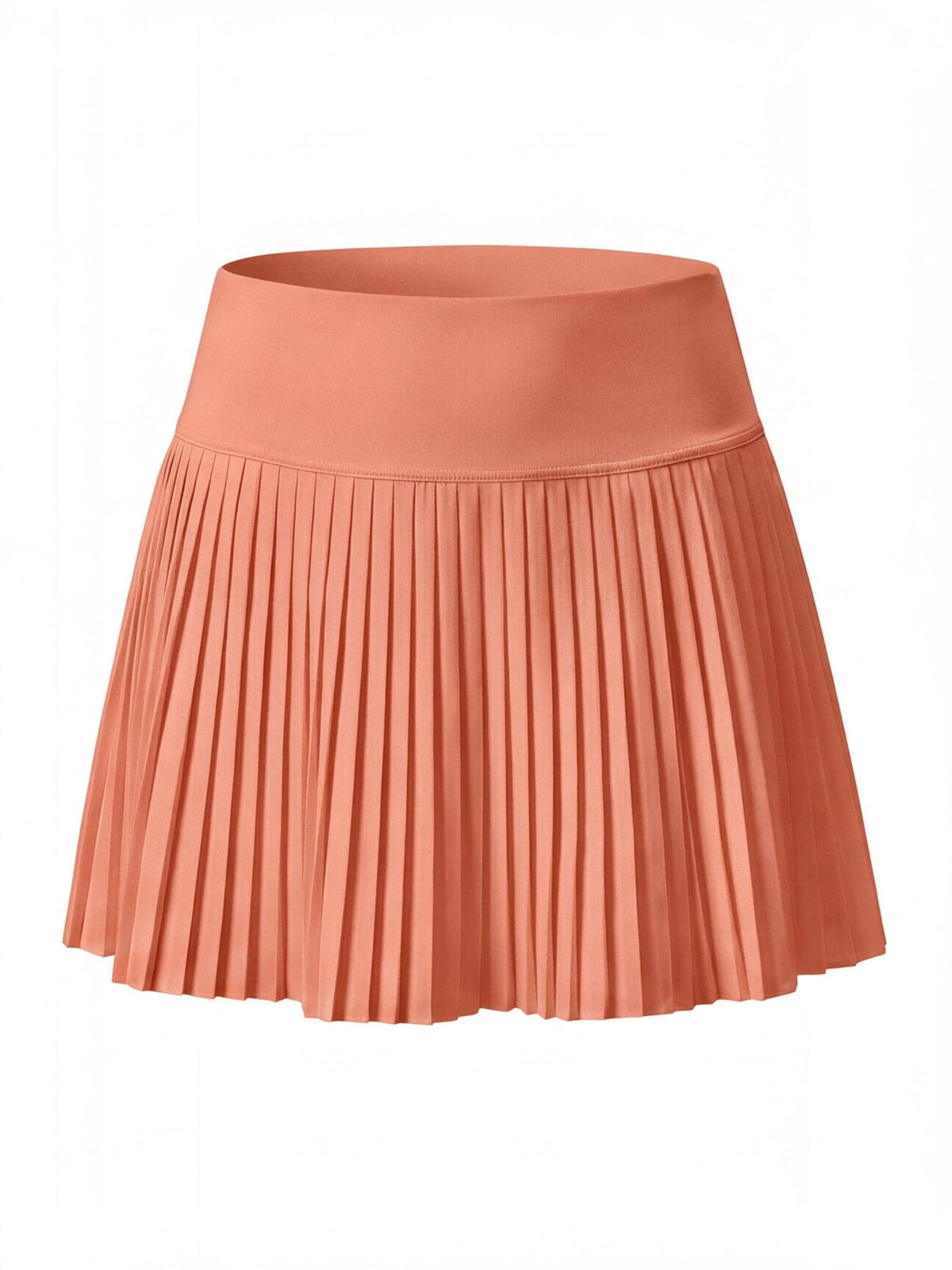 Pleated High-Waisted Skort with Built-In Shorts