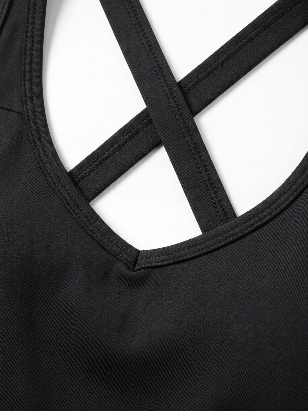 Cross-Back Sports Dress with Side Pocket