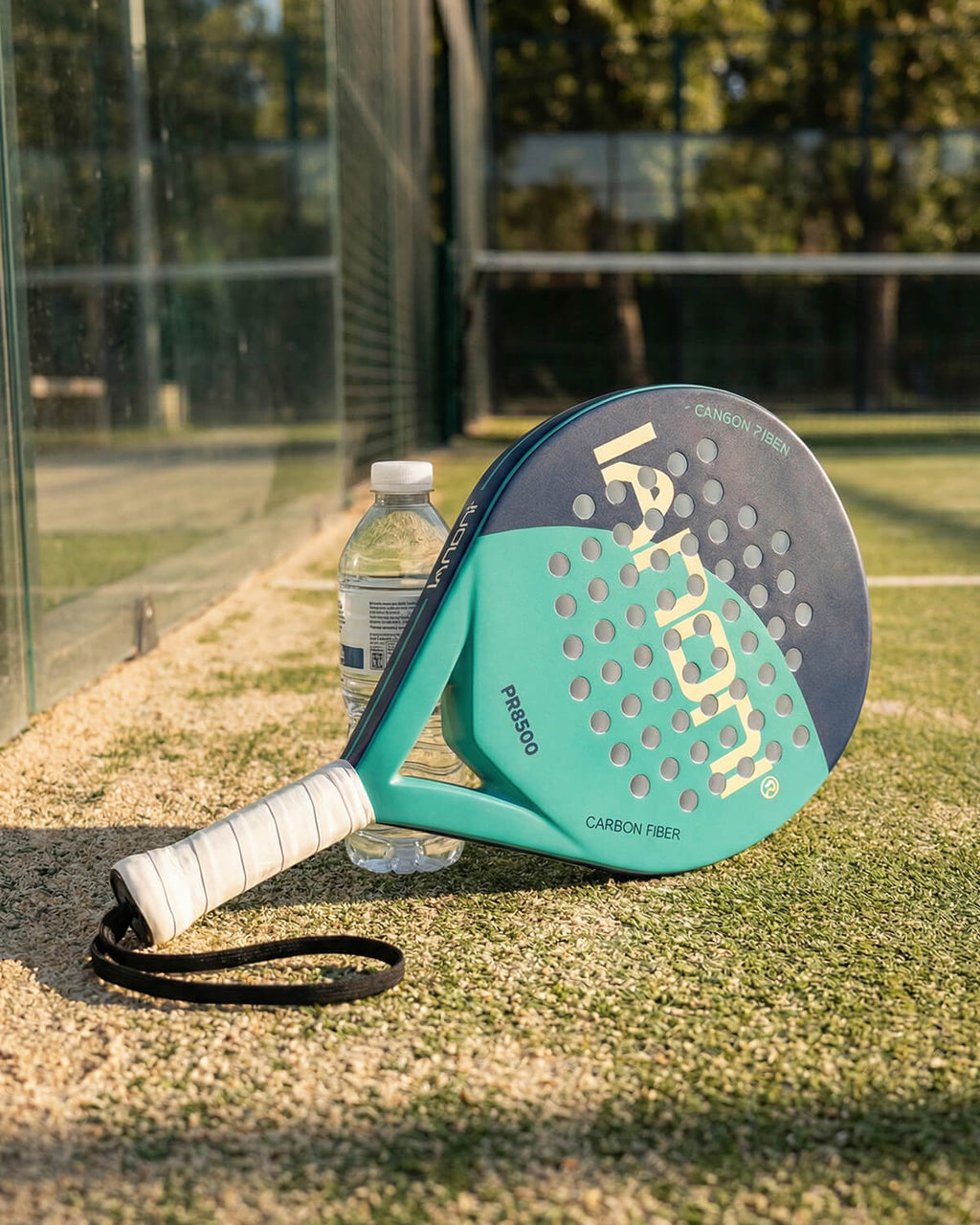 Perforated Paddle Racket with Wrist Strap Handle